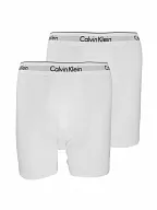 Boxerky 2 Pack Trunks Modern Cotton NB1087A 100 bílá - Calvin Klein bílá XL