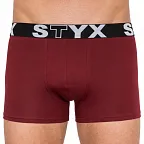 Pánské boxerky Styx long sportovní guma vínové (U1060) M