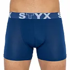 Pánské boxerky Styx long sportovní guma tmavě modré (U968) L